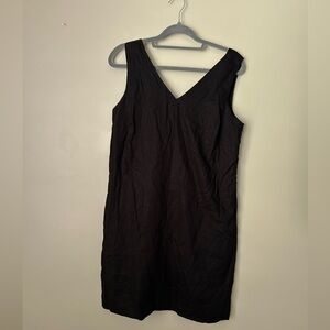 NWT Ophelia Roe Black Linen Dress